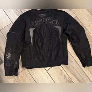 Scorpion Motorcycle Black Jacket for Men Sz M Waterproof Exo Skeletal